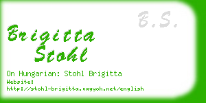 brigitta stohl business card